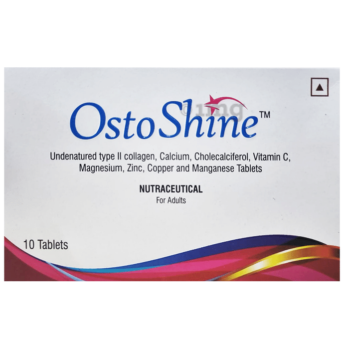 Ostoshine Tablet with Collagen, Calcium, Vitamin D, Vitamin C & Minerals | Multivitamin and Multimineral Supplement