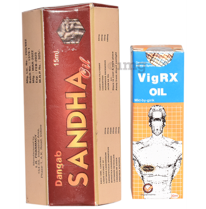 Combo Pack of Dangab Sandha Oil 15ml & Vigrx Oil 30ml