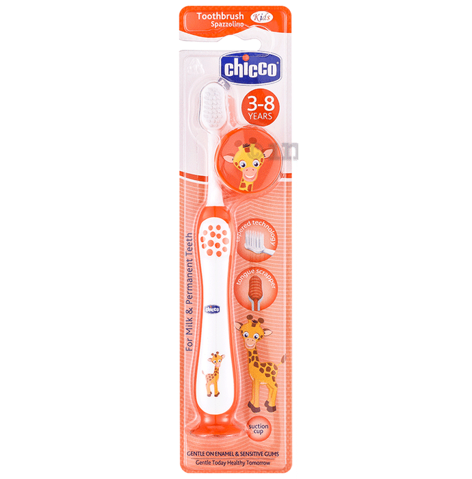 Chicco Toothbrush For 3-8 Years Orange