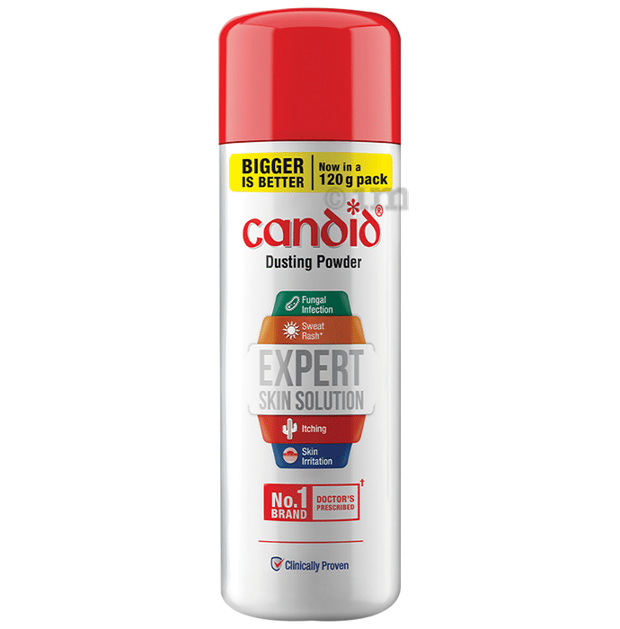 Candid Dusting Powder | Derma Care | Clinically Proven | For Fungal Infection, Sweat Rash, Skin Irritation & Itching