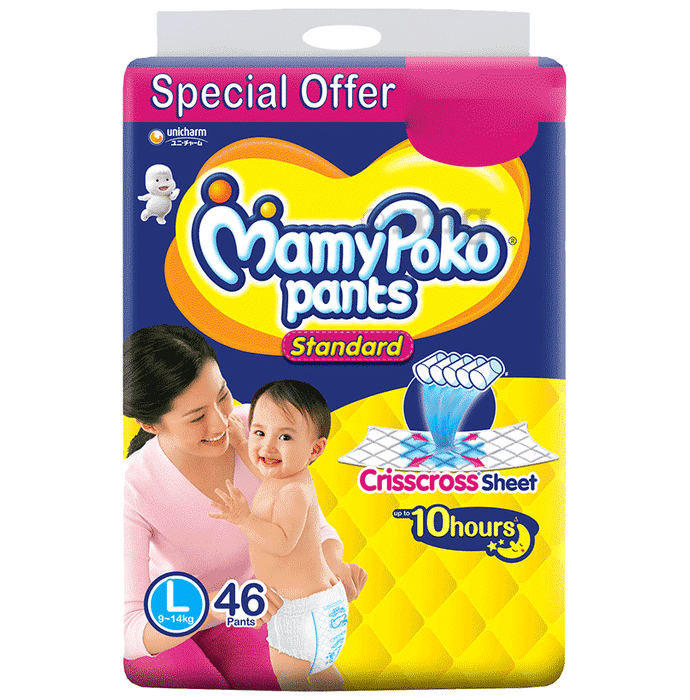 MamyPoko Pants Standard Diaper Large: Buy packet of 46.0 diapers at ...