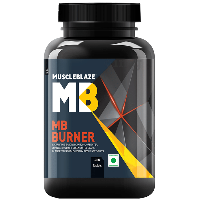 MuscleBlaze Burner L-Carnitine | For Energy, Metabolism & Fat Loss | Tablet