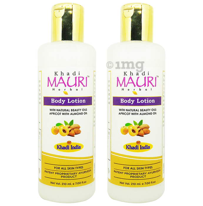 Khadi Mauri Herbal Body Lotion (210ml Each) Buy combo pack of 2.0