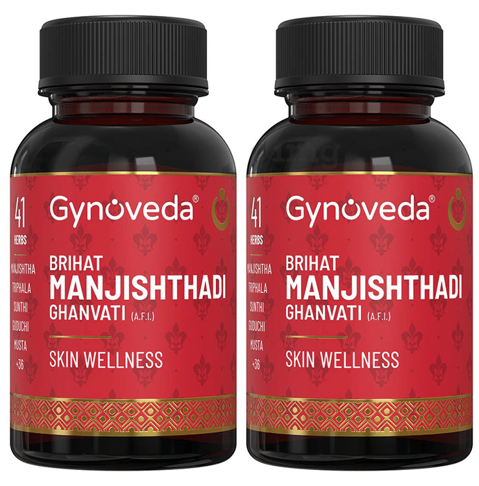 Gynoveda Brihat Manjishthadi Ghanvati Tablet Skin Wellness (240 Each)