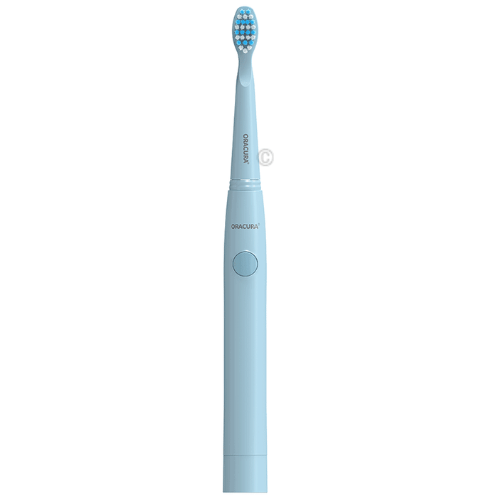 Oracura SB100 Sonic Lite Electric Battery Operated Toothbrush Blue