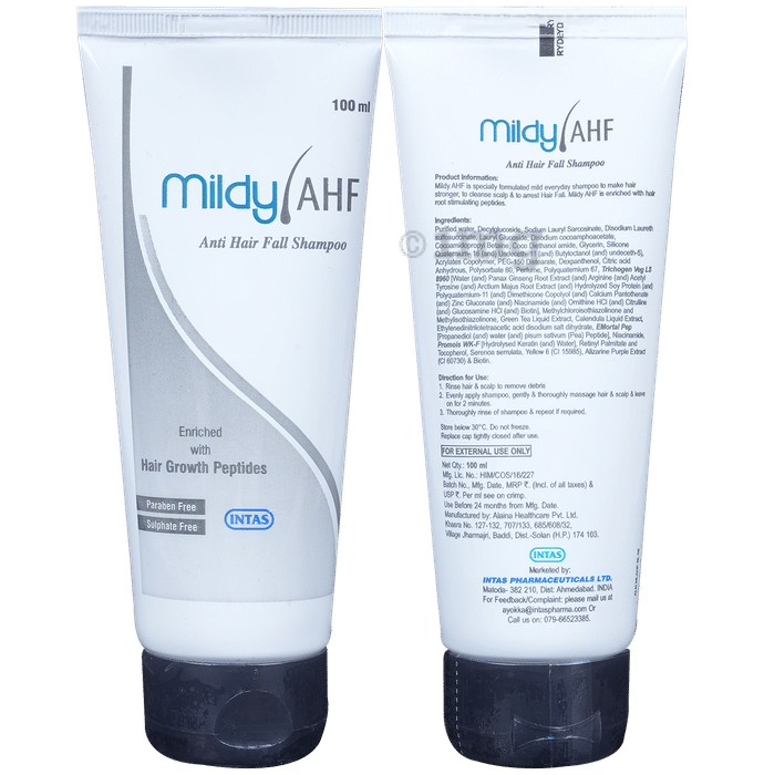 Mildy AHF Anti Hair Fall Shampoo with Hair Growth Peptides | Paraben & Sulphate-Free Shampoo