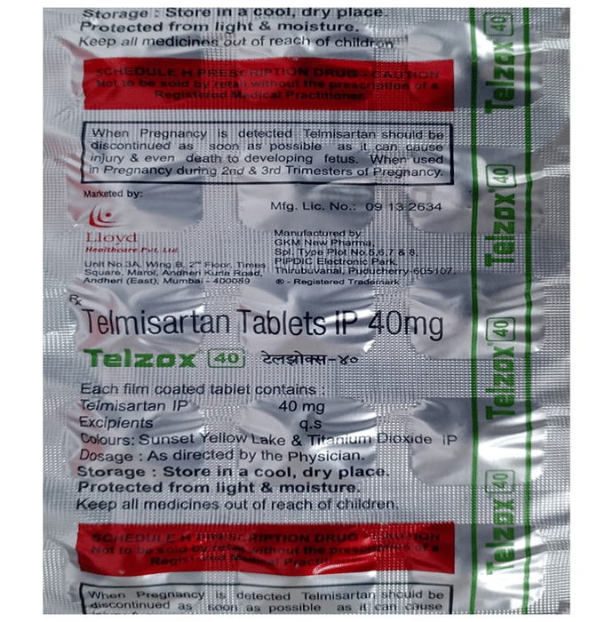 Telzox 40 Tablet