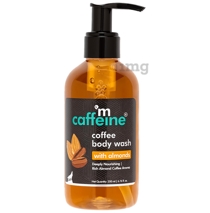 mCaffeine Coffee Body Wash | De-Tan & Deep Cleansing Shower Gel with Almonds