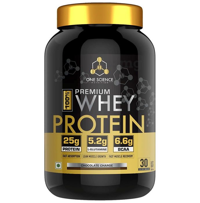 One Science Nutrition 100% Premium Whey Protein Powder Chocolate Charge