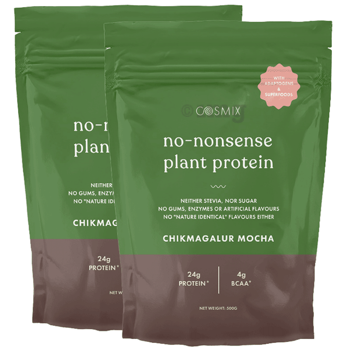 Cosmix No-Nonsense Plant Protein (500gm Each) Chikmagalur Mocha