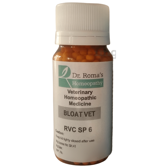 Dr. Romas Homeopathy RVC SP 6 Bloat Vet Globules
