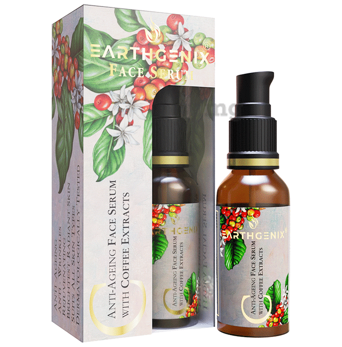 Earthgenix Anti-Ageing Face Serum with Coffee Extracts