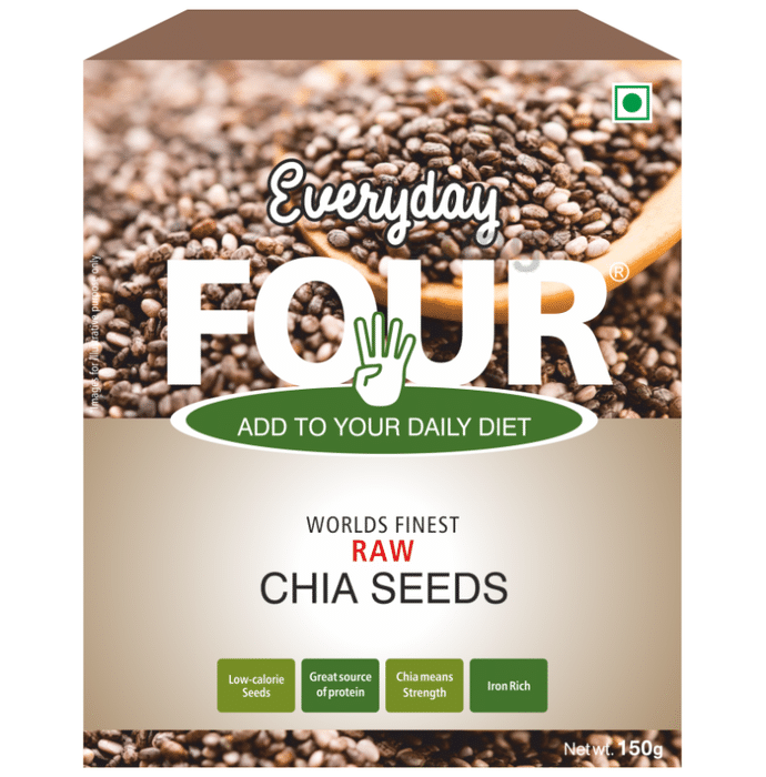 Everyday Four Raw Chia Seeds (150gm Each)