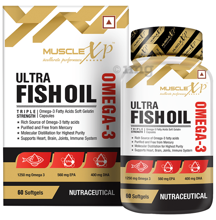 MuscleXP Ultra Fish Oil Omega 3 Triple Strength Capsule