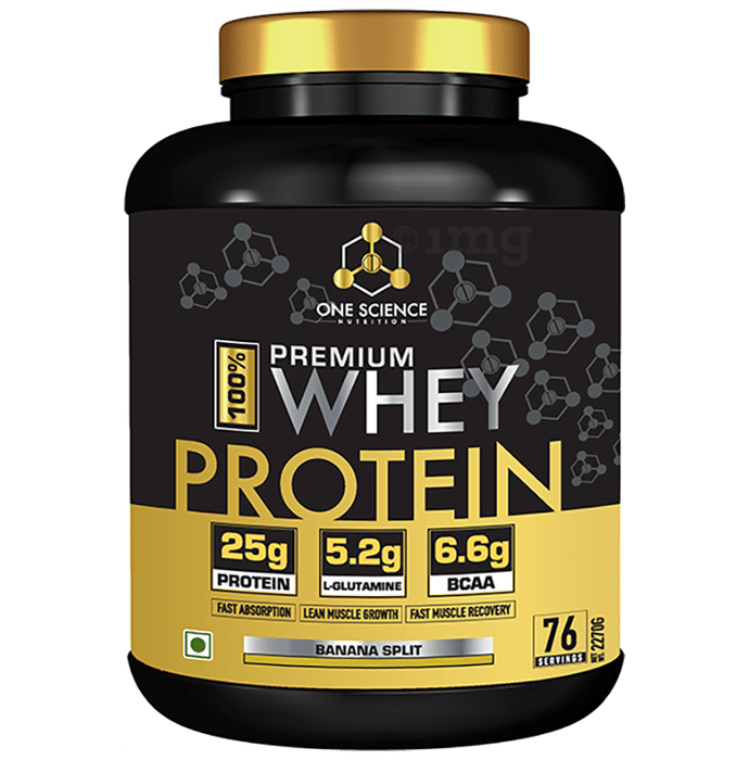 One Science Nutrition 100% Premium Whey Protein Powder Banana Split