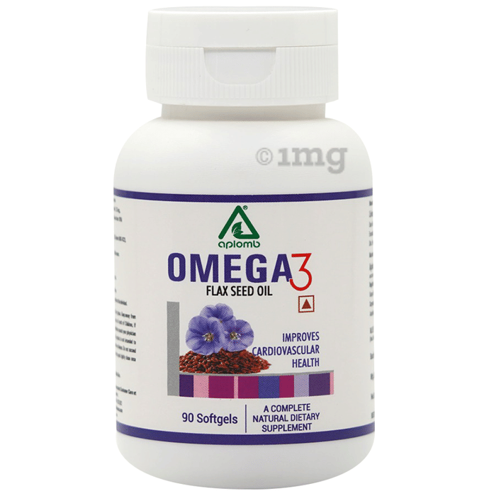 Aplomb Omega 3 Flax Seed Oil Softgel Buy bottle of 90 soft gelatin