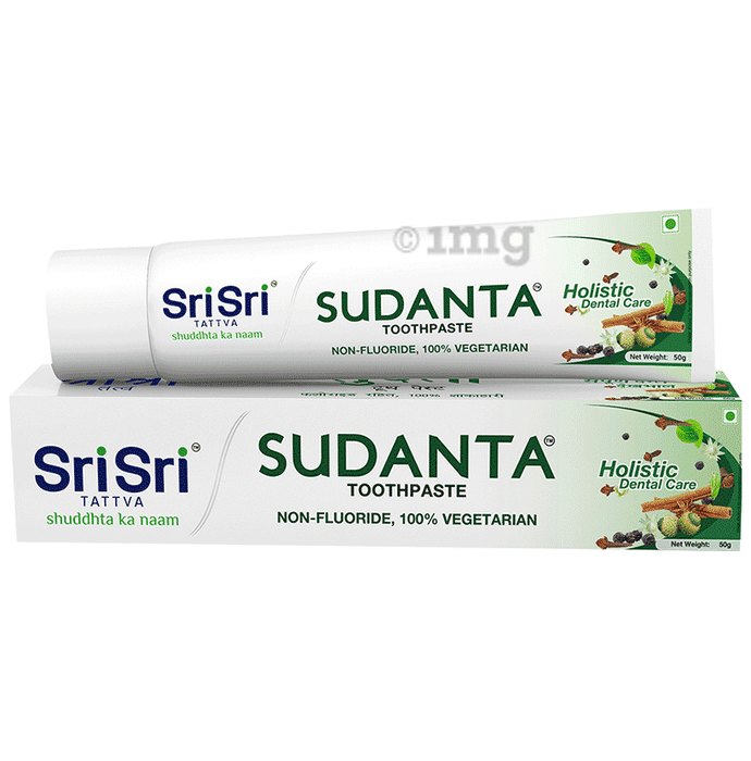 Sri Sri Tattva Sudanta Toothpaste | Non-Fluoride & 100% Vegetarian