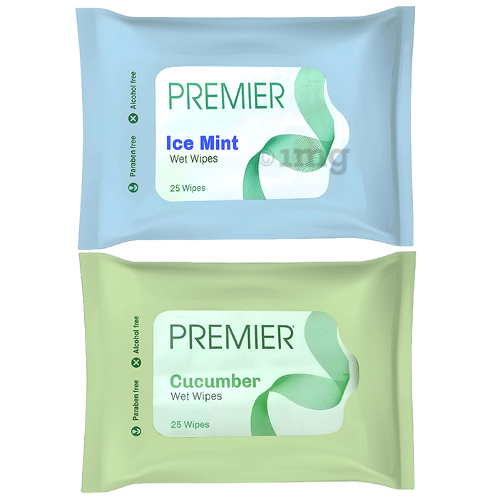 Premier Wipes (25 Each) Ice Mint and Cucumber