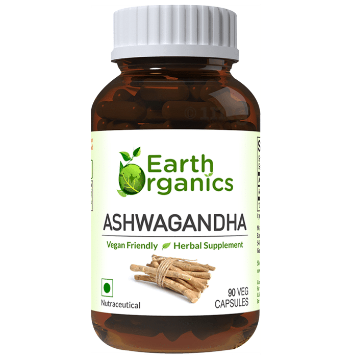 Earth Organics Ashwagandha Veg Capsule