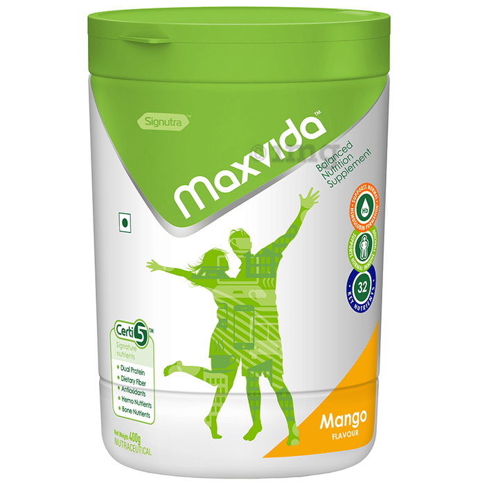 Maxvida Supplement for Haemoglobin Formation & Immunity | Flavour Mango Powder