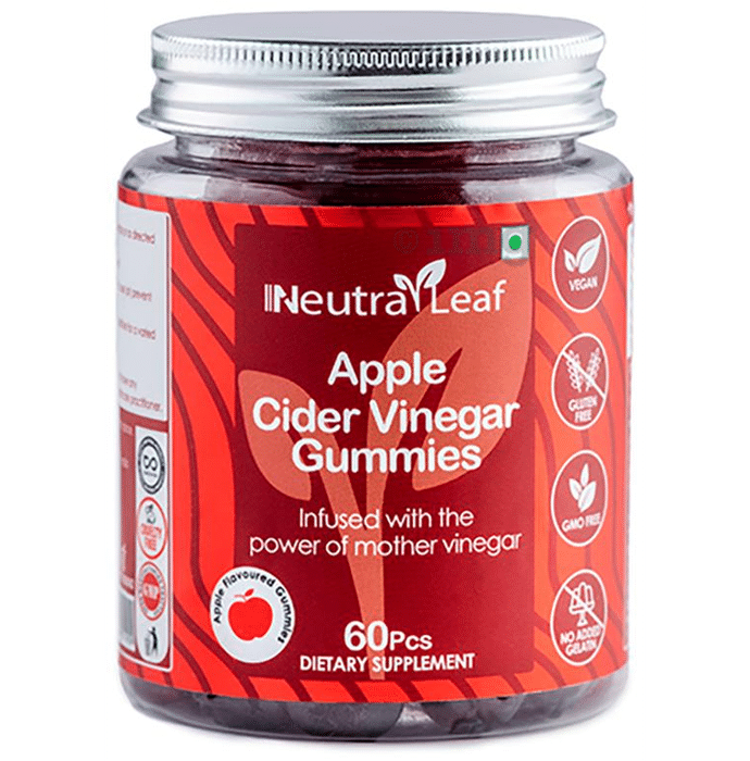 NeutraLeaf Apple Cider Vinegar Gummies Infused with the Power of Mother Vinegar Apple
