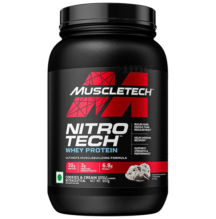 Muscletech Nitro Tech Whey Protein  Powder Cookies & Cream