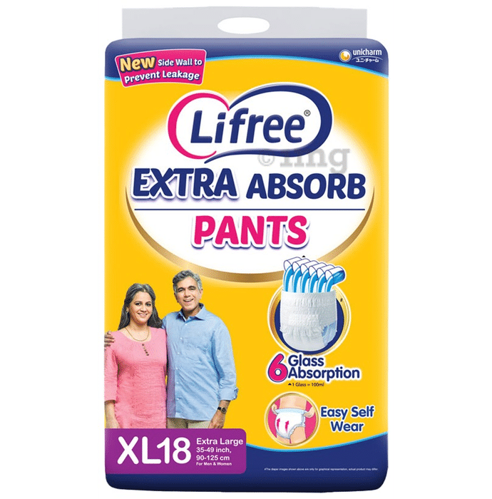 Lifree Absorbent Pants - Unisex Adult Diaper | Size XL