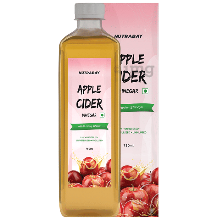 Nutrabay Apple Cider Vinegar ACV with Mother of Vinegar | Raw, Unfiltered & Unpasteurized