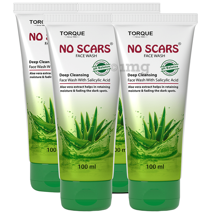 NO Scars Deep Cleansing Face wash with Salicylic Acid (100ml Each)