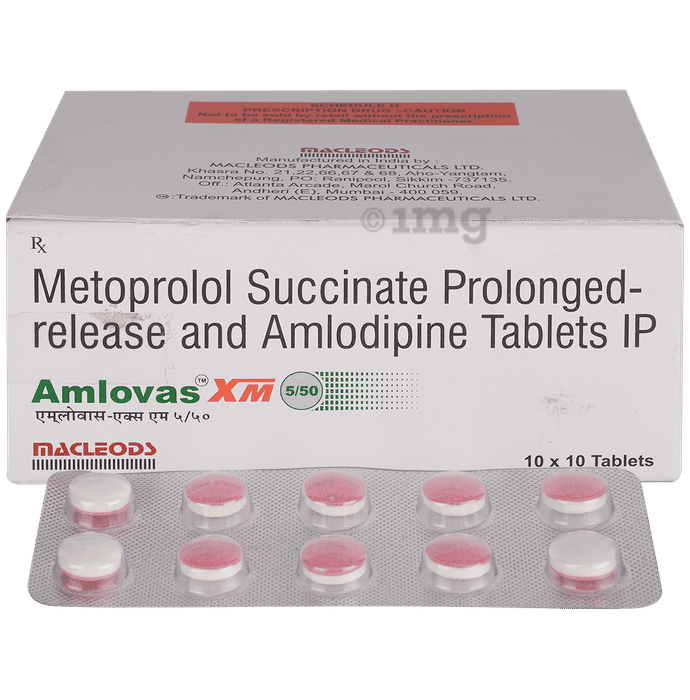 Amlovas XM 5/50 Tablet PR