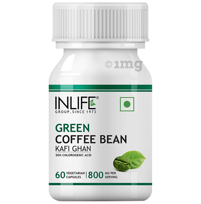 Inlife Green Coffee Bean Extract 800mg with Chlorogenic Acid | Veg Capsule