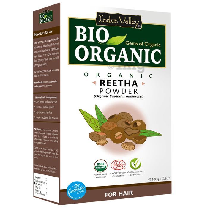 Indus Valley Bio Organic Reetha Powder