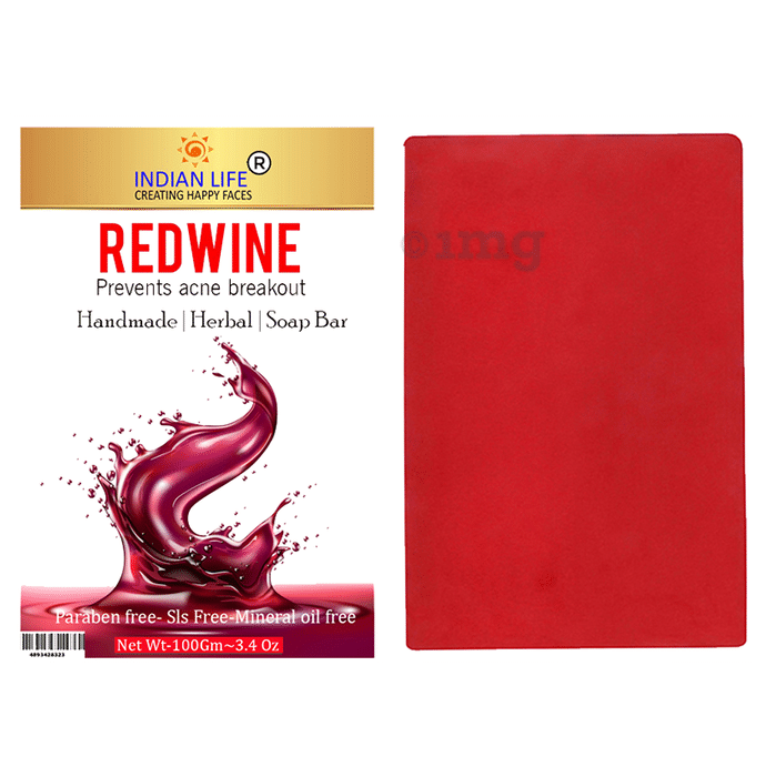 Indian Life Red Wine Soap Bar