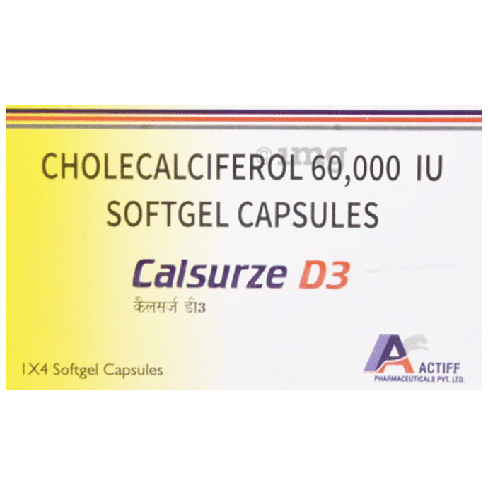 Calsurze D3 Soft Gelatin Capsule