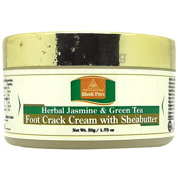 Khadi Pure Herbal Jasmine & Green Tea Foot Crack Cream with Sheabutter