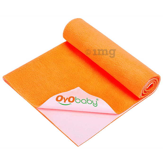 Oyo Baby Waterproof Rubber Dry Sheet Medium Peach