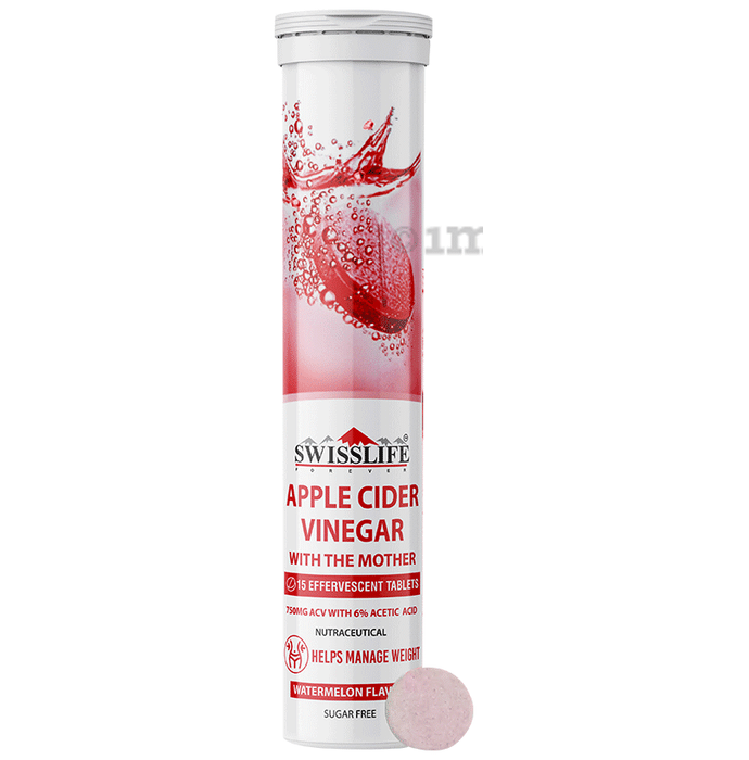 SWISSLIFE FOREVER Apple Cider Vinegar with The Mother (Each 15) Watermelon Sugar Free