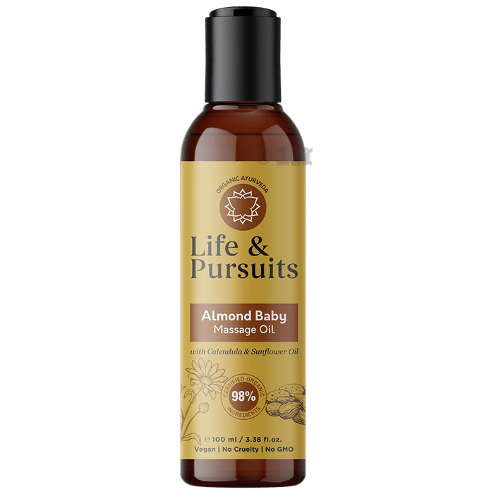 Life & Pursuits Almond Baby Massage Oil Buy bottle of 100.0 ml Oil at