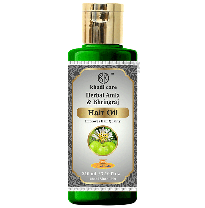 Khadi Care Herbal Hair Oil Amla and Bhringraj