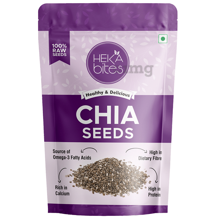 Heka Bites Chia Seeds | Rich in Protein, Fibre, Omega 3 & Calcium