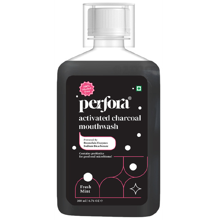 Perfora Activated Charcoal Mouth Wash Fresh Mint