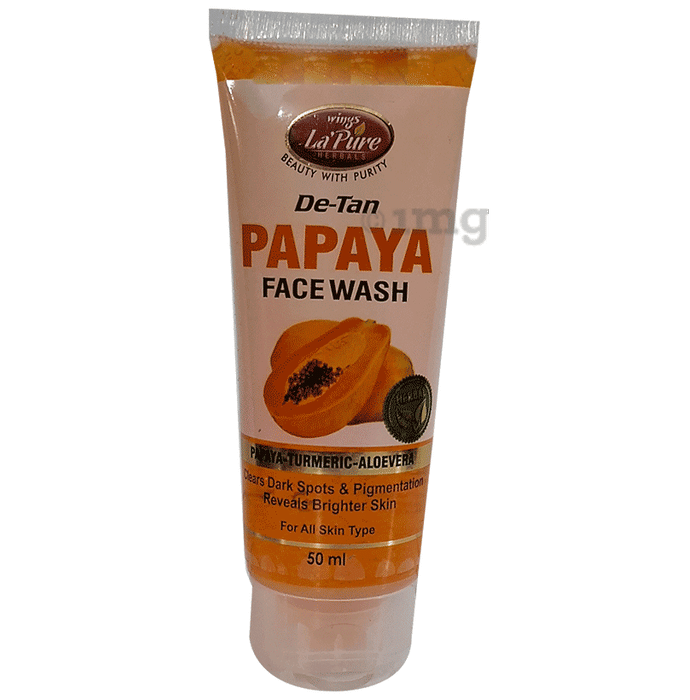 Wings De-Tan Papaya Face Wash (50ml Each)