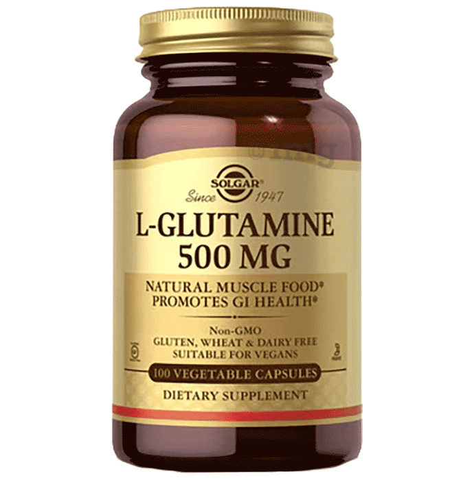 Solgar L-Glutamine 500mg Vegetable Capsules
