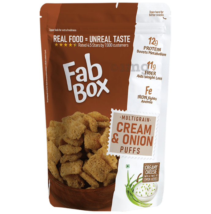 Fabbox Multigrain Puffs Cream & Onion