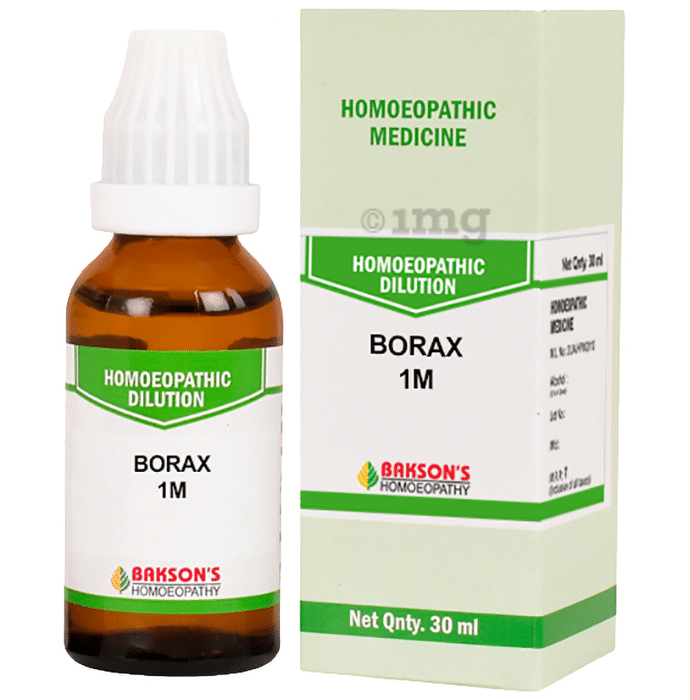 Bakson's Homeopathy  Borax Dilution 1000 CH