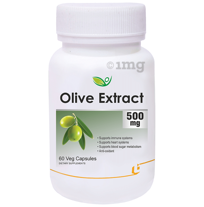 Biotrex Olive Extract 500 mg Veg Capsule