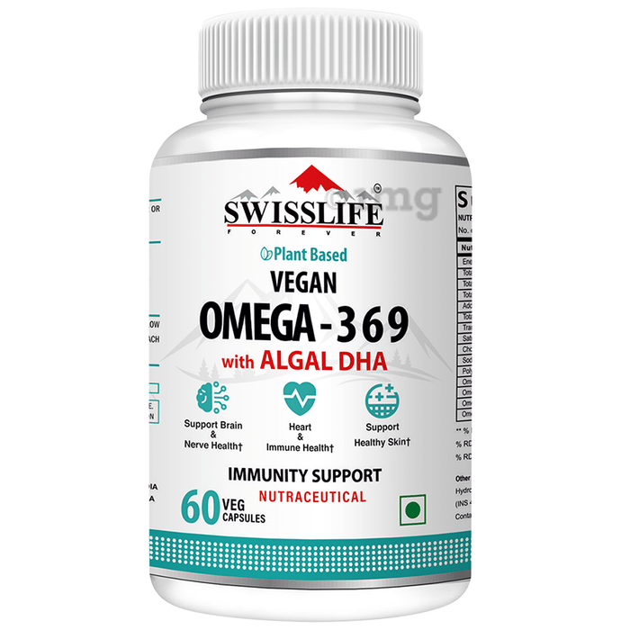 SWISSLIFE FOREVER Vegan Omega 369 with Algal DHA Capsule