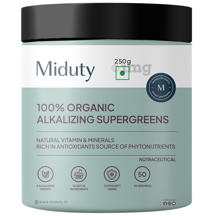 Miduty 100% Organic Alkalizing Supergreens