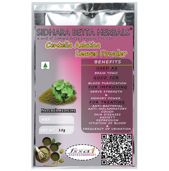 Sidhara Betta Herbals Centella Asiatica Leaves Powder