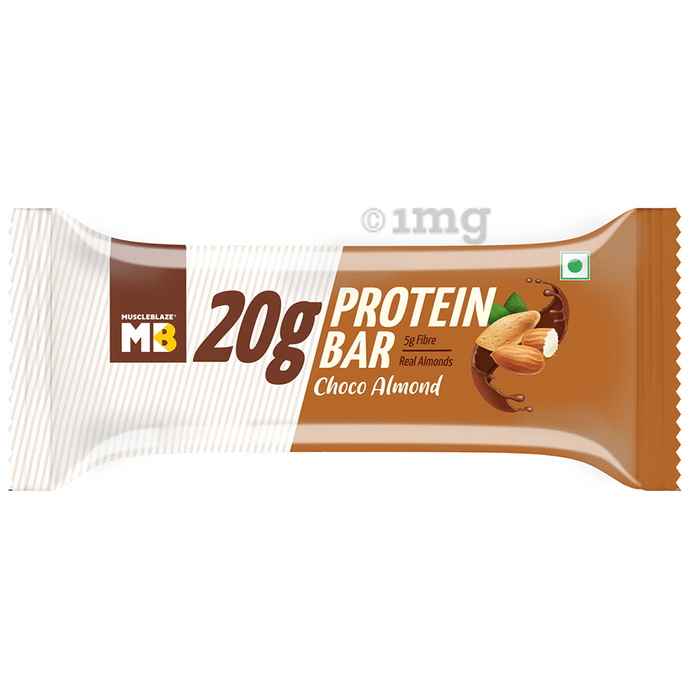 MuscleBlaze 20gm Protein | Flavour Bar Choco Almond